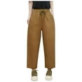 thumbnail image 1 of Travel Pants Women Khaki Cargo Pants Plus Size Women Stretch Women'S Casual Pants Petite Flare Pants For Women Western Sweatpants Women Set Cotton My Item, 1 of 2
