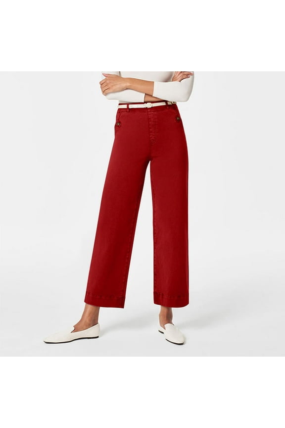 Travel Pants Women,Twill Cropped Wide Leg Pant Plus Size Wide Leg Petite Crop Trousers Stretch Capri Jeans Ankle Denim Pants Women,Hiking Pants Women(Size:XL)