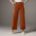 thumbnail image 1 of Travel Pants Women,Twill Cropped Wide Leg Pant Plus Size Wide Leg Petite Crop Trousers Stretch Capri Jeans Ankle Denim Pants Women,Hiking Pants Women(Size:S), 1 of 7