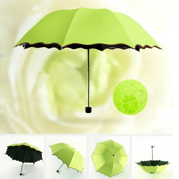 Travel Parasol Folding Rain Windproof Umbrella Folding Anti-UV Sun/Rain Umbrella