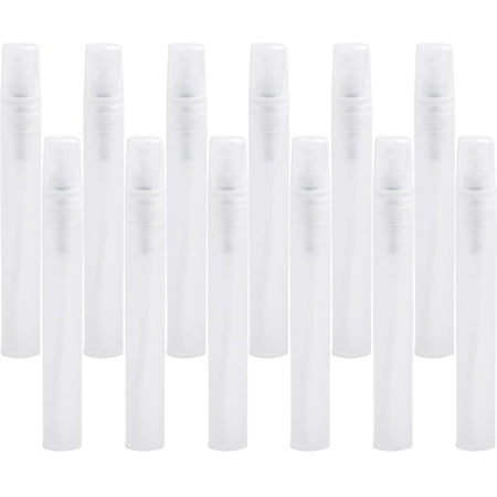 Travel Perfume Bottle Refillable 12pcs Mini Spray Bottles Clear Plastic Spray Bottles Empty Cute Perfume for Cleaning Travel Essential Oils and Perfume 10ml Perfume Travel Refillable