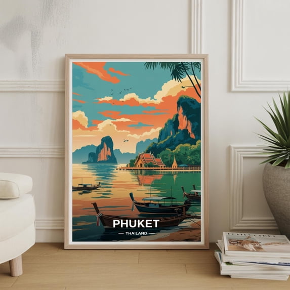 Travel Phuket Thailand Tropical Island Exotic Beach Poster , Poster ...