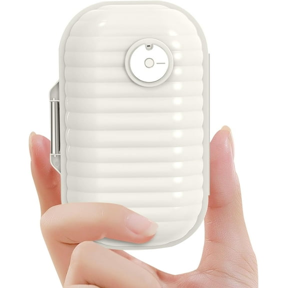 Travel Pill Organizer, 7 Day Portable Pill Case, Small Pill Box for Pocket Purse Portable Medicine Vitamin Container (Pearl White,1 Pack)