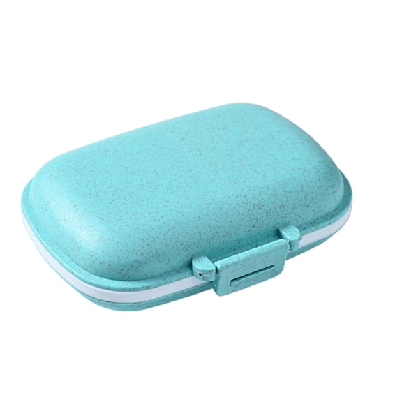Travel Pill Organizer, 8 Compartment Daily Case for Medications, Portable Storage Box for Pocket, Purse, and Bag, Secure and Sturdy Design, Convenient Travel Container