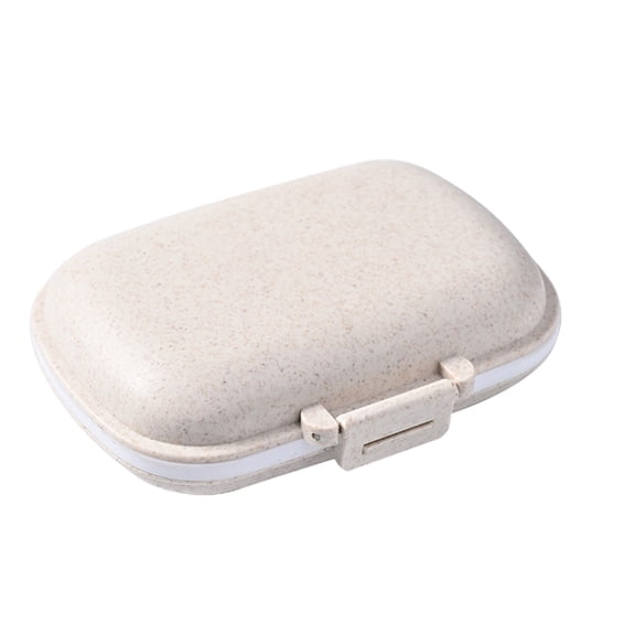 Travel Pill Organizer, 8 Compartment Daily Case for Medications, Portable Storage Box for Pocket, Purse, and Bag, Secure and Sturdy Design, Convenient Travel Container