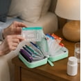 thumbnail image 1 of Travel Pill Organizer Pouches, Waterproof 14-Pack Reusable Zipper Bags with Storage Case for Daily Medication, Vitamins & Travel, 1 of 9