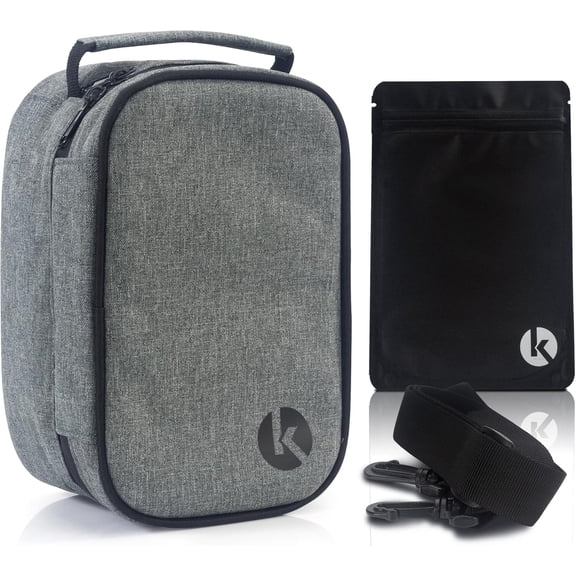 Travel Pill Organizer & Secure Medicine Storage Bag with Lock - Personal Container Box with Smell Control -Portable Water Proof Case for Vitamins, Supplements & First Aid