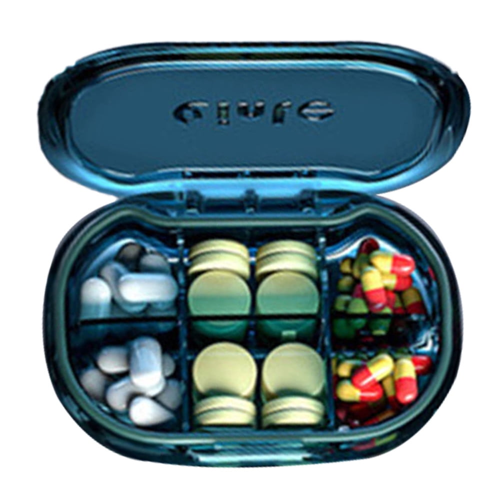 Travel Pill Organizer Small Medicine Organizer For Travel For Pocket Purse Daily Pill Case