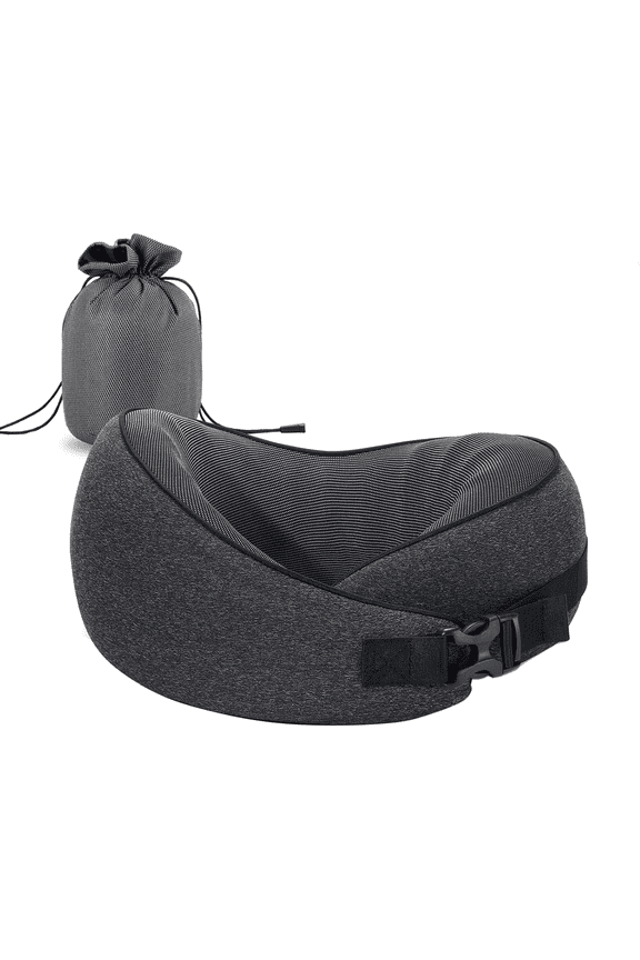 Travel Pillow 100% Pure Memory Foam 3D Neck Pillow, Comfortable & Breathable Cover, Machine Washable