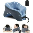 thumbnail image 1 of Travel Pillow for Airplanes with 360 Head Support,Memory Foam 2-in-1 Neck Pillow Airplane,Travel Neck Pillow with Storage Bag,Adjustable Clasp for Travel,Home,Office,and Gaming, 1 of 7