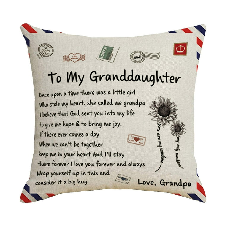 Travel Pillow Cases Case For Sofa Friends Throw Decorative Home Message Cushion For Family Letter And Decor Pillows Covers Pillowcase 18x18 Inch