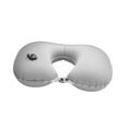 thumbnail image 1 of Travel Pillow Folding Neck Support Self Inflating Pillow U Shape Neck Pillow Light Gray, 1 of 8