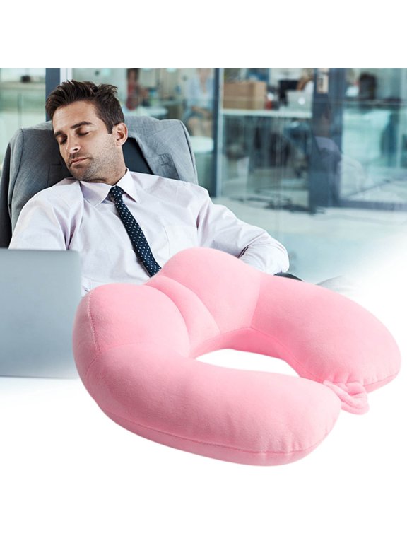 Travel Pillow - Head and Neck Support Pillow for Traveling│Great for Airplanes│Cars│Buses│and Trains - U-Shaped Pillow - Long Lasting Foam and Cooling Rayon Made from Bamboo Cover ✿Clearance Items