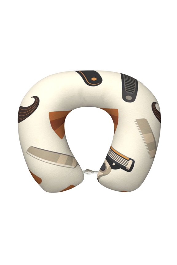 Travel Pillow Memory Foam, Head Neck Support Airplane Pillow For Traveling, Car, Home, Travel Neck Flight Pillow 12 Inches Elements Of The Father'S Day Theme (4)