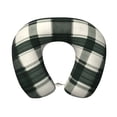 thumbnail image 1 of Travel Pillow Memory Foam, Head Neck Support Airplane Pillow For Traveling, Car, Home, Travel Neck Flight Pillow 12 Inches Springgreen Buffalo Plaid Check Tartan Scotland_41650_2, 1 of 8