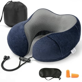 Essential Medical Supply Memory P.F. Memory Foam Round Crescent Travel Pillow Walmart