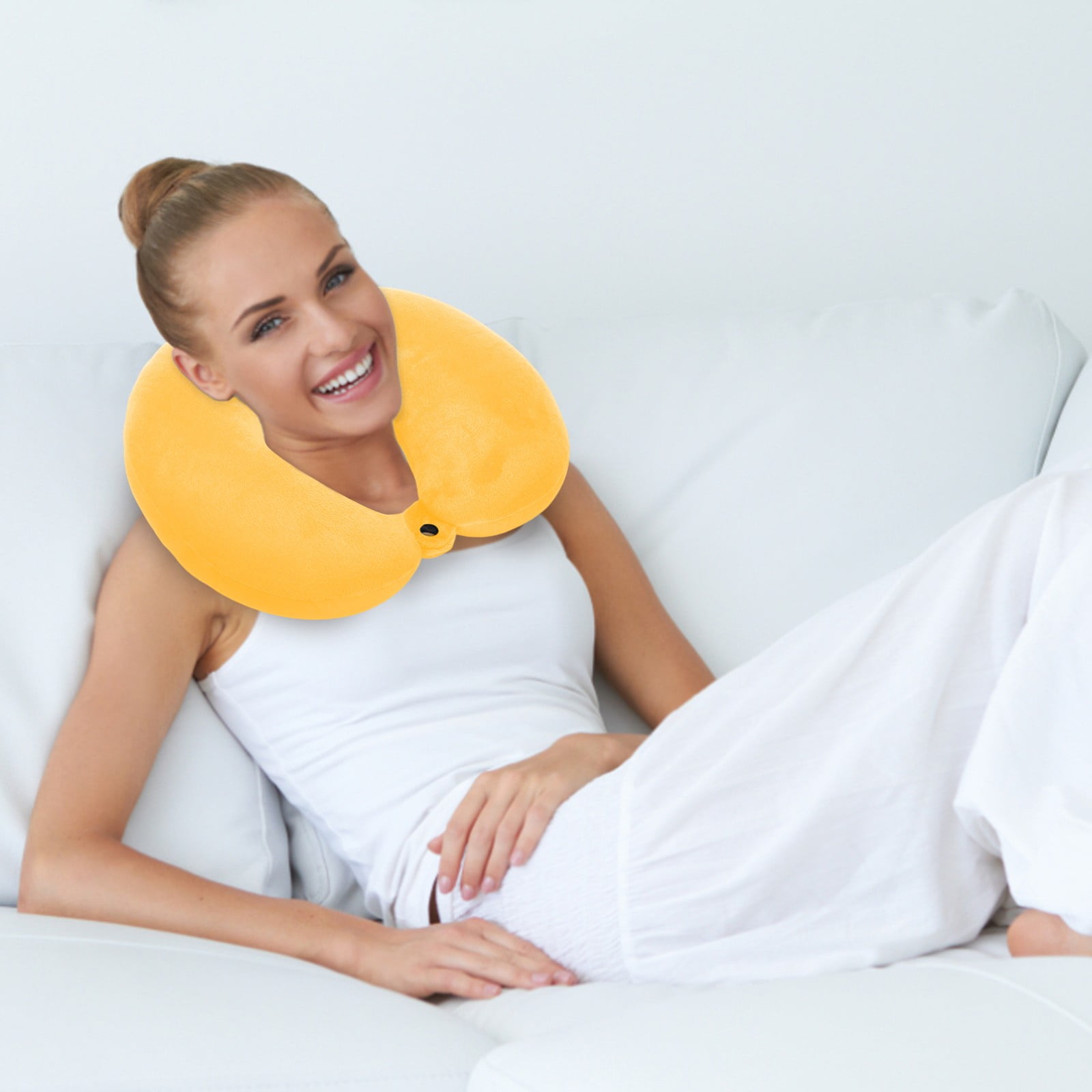 Travel Pillow Memory Sponge Satin Pillows Case Head and Neck Support Silk Pillowcase for Men Aircraft Pillow Used for Standard Pillows Cases Travel Car Home office Travel Neck Flight Pillow Walmart ...