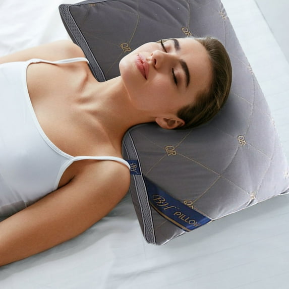 Travel Pillow Pillow Hotel Homestay Pillow Core Single Whole Head Home Pillow Low Pillow High Pillow Adult Fiber Pillow Neck Pillow Throw Pillows for Bedroom