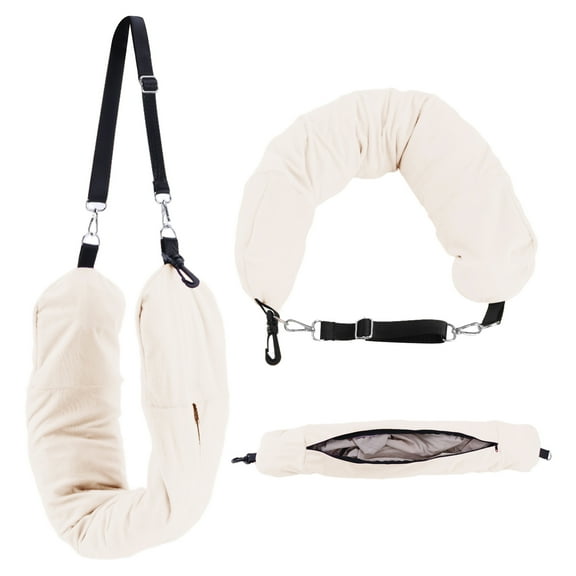 Travel Pillow Stuffable with Clothes Neck Pillow Cover Fillable Travel Pillow Storage Bag Neck Pillow Case Cover