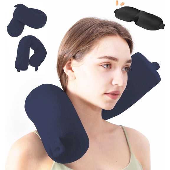 Travel Pillow-Twist Memory Pillow Support Pillow, for , Chin, and Support-Suitable fo Airplanes, Buses, Trains.