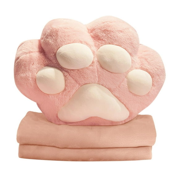 Travel Pillow Blanket Set - Cat Pillow with Compact Travel Blanket Combo for Warm Comfort on Planes Cars and Camping Adventures