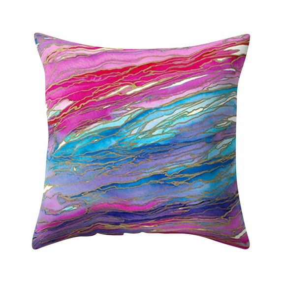 Travel Pillowcase with Zipper No Pillowcase Geometric Creative Pattern Home Sofa Cover Decorative Cushion Pillowcase Light Teal Throw Pillows Light Pillows