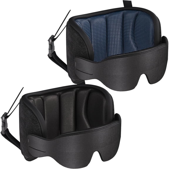 Travel Pillows for Airplanes, Airplane Pillow with Sleeping Eye , Travel Pillow for , Road Trip Headrest, 2- Airplane Travel Essentials, Black and Mottled Blue