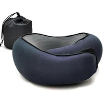 Travel Pillows for Airplanes,Travel Neck Pillow Travel Pillow,Neck Pillow Airplane Memory Foam 360 Degree Support Stowable Pillows for Airplanes Offices and Cars (Dark Blue)
