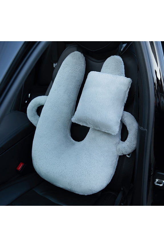 Travel Pillows for Car Back Seat U Shaped Travel PillowCushion Car Pillow for Family Sleeping Airplane Adults and Head Neck and Body Support Long Distance Journey Accessories,Gray