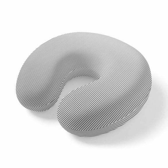 Travel Pillows U Shape Memory Foam Black Stripes Plane Neck Pillows Head Support Comfort Portable Simple Vertical Striped Headrest Neck Pillow for Airplane Car Office Home Chair Sleeping Rest
