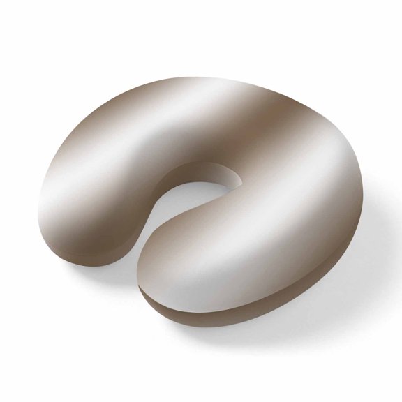 Travel Pillows U Shape Memory Foam Brown White Plane Neck Pillows Head Support Comfort Portable Gradient Color Headrest Neck Pillow for Airplane Car Office Home Chair Sleeping Napping Rest
