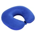 thumbnail image 1 of Travel Pillows for Sleeping Airplane 100% Pure Memory Foam Neck Pillow for Airplanes Washable Cover(dark blue), 1 of 8