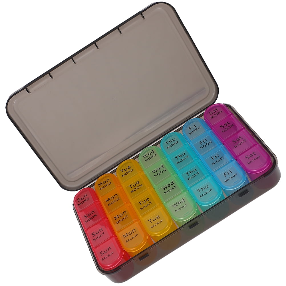 Travel Pills Box Portable Purse Pills Case Holder Medicine Container Sleek Pills Organizer