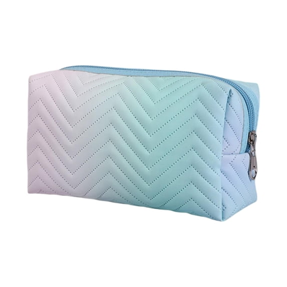 Travel Portable Toiletry Bag Cosmetics Storage Bag, Waterproof Hanging Makeup Organizer with Multiple Pockets for Shower Travel, Gradient Blue