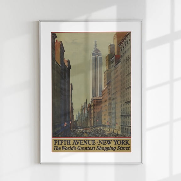 Travel Poster, New York Poster Wall Art, American Print, Vintage New York Poster, Usa, Poster Only