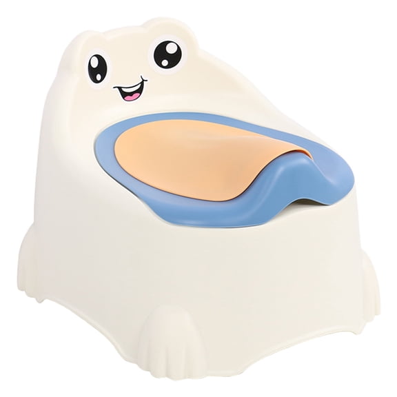 Portable Potty For Toddler Travel, Removable Bowl With Splash Guard, Frog Sticker Toilet Seat For Car Camping Emergency, Cloud Blue