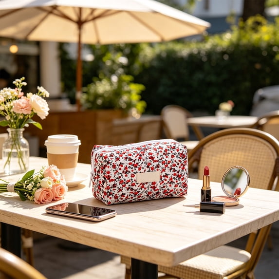 Travel Pouch, Cosmetic Holder, Storage Bag, Zipper Secure Fastening and Soft Lightweight Material for Weekends, Business Trips and Daily Outings.