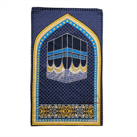 Travel Prayer Rug Thin 24X40In Kabah Arch Sajadah Prayer Rug