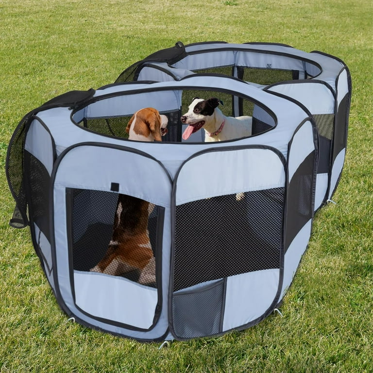 Enclosed pet playpen fashion