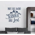 thumbnail image 1 of Travel RV Wall Art Decal Not All Who Wander Are Lost Inspirational Quotes 18x18-Inch Deep Blue, 1 of 1