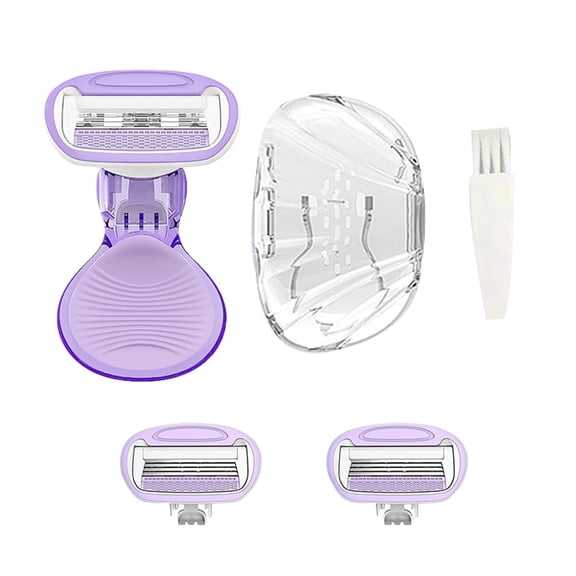 Travel Razors for Women, 1 Count, Sensitive Skin Travel Size Razor, 2 Mini Razor Refills, Beach Vacation Essentials