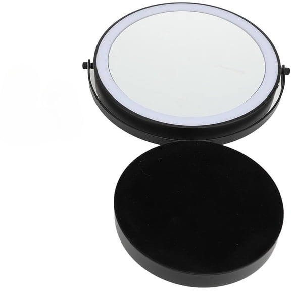 Travel-Ready " Collapsible Vanity Mirror - Portable LED Cosmetic Mirror with 3 Lighting Modes - 360 Swivel & Magnifying Function for On-the-Go Beauty