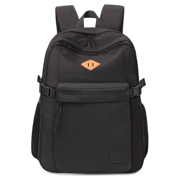 Travel School Bags 15.6Inch Laptop Backpack School Backpack , Causal  Lightweight Rucksack Water Resistant Bookbag College Men Work Daypack Black