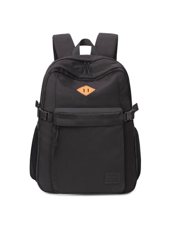 Travel School Bags 15.6Inch Laptop Backpack School Backpack , Causal Lightweight Rucksack Water Resistant Bookbag College Men Work Daypack Black