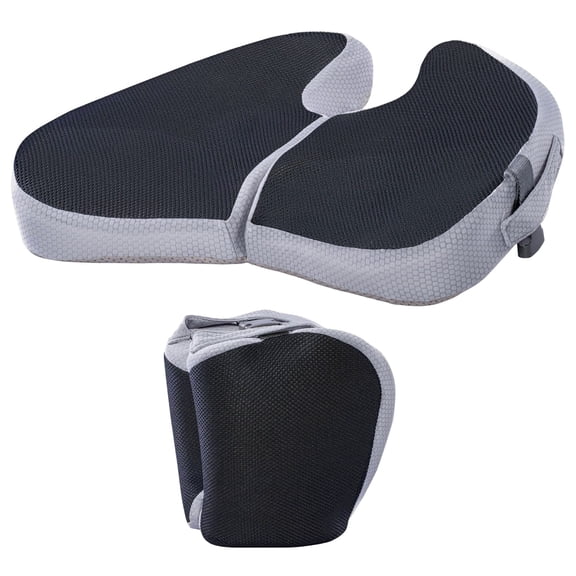 Travel Seat Cushion for Airplane, Foldable Hemorrhoid Pillows for Sitting, Airplane Seat Cushion for Long Flights, Stadium Pillow for Bleachers Long Sitting