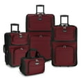 thumbnail image 1 of Travel Select Amsterdam Expandable Rolling Upright Luggage, Burgundy, 4-Piece Set (16/21/25/29), 1 of 12