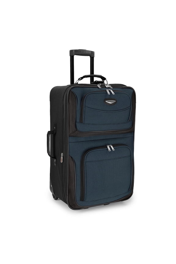 Amsterdam Expandable Rolling Upright Luggage, Navy, 25" Checked Medium