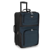 Travel Select Amsterdam Expandable Rolling Upright Luggage, Navy, 25 Checked Medium
