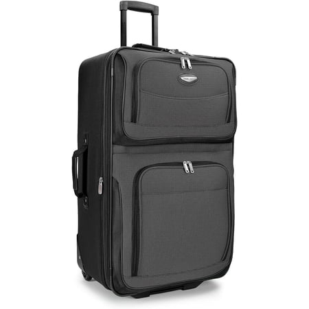 Travel Select Amsterdam Softside Expandable Rolling Luggage, TSA-Approved, Lightweight, Gray, 29" Checked Large