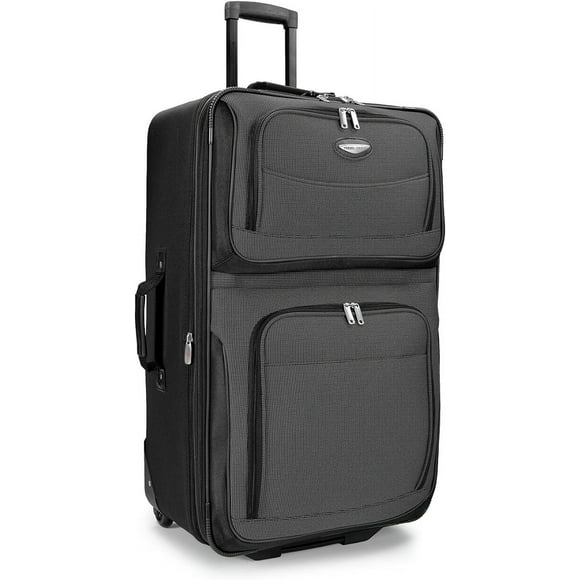Travel Select Amsterdam Softside Expandable Rolling Luggage, TSA-Approved, Lightweight, Gray, 29" Checked Large